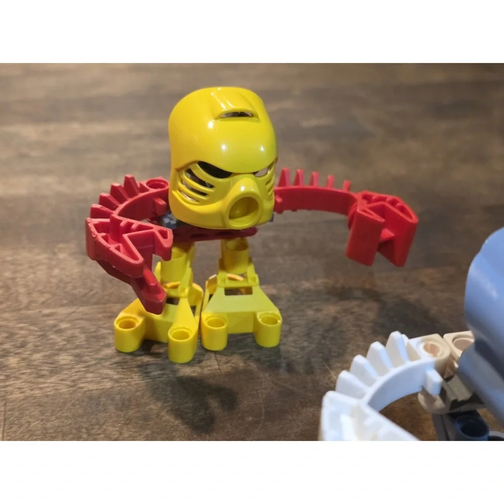 2001 McDonalds Lego Bionicle TOHUNGA Lot 5 Complete + 8 Discs + Parts!!